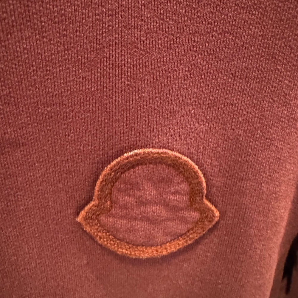 Moncler Maroon Crewneck Top - Picture 2 of 8